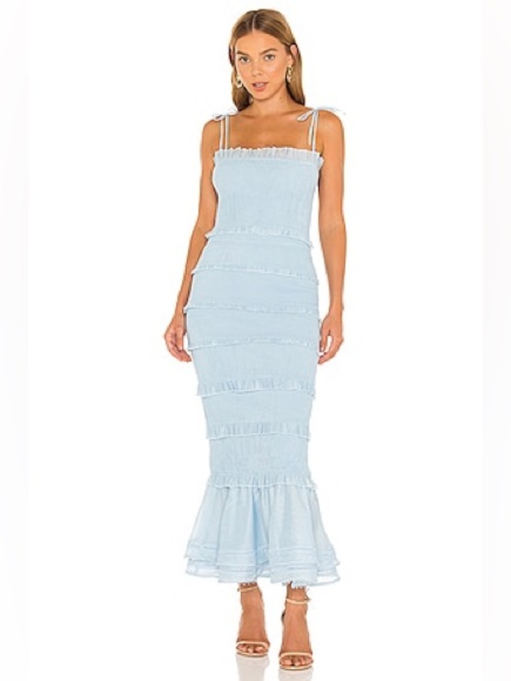 NWT V Chapman Geranium Dress in Cashmere Blue